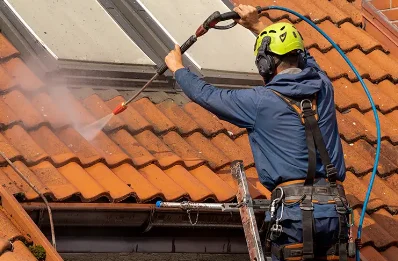 Démoussage et hydrofuge de toiture à Attignat